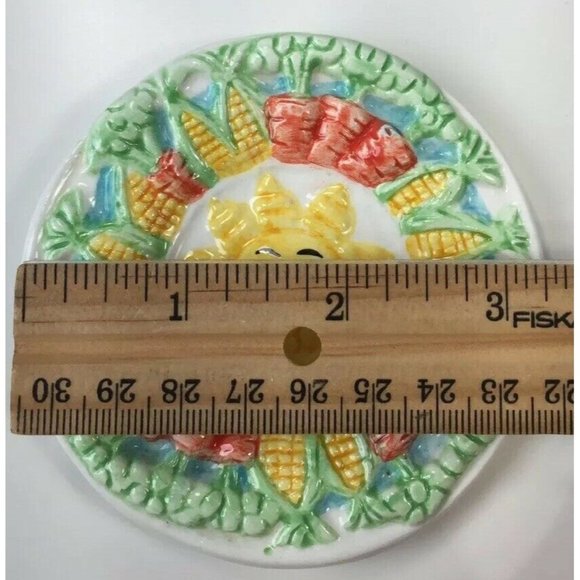 Mercuries Country Farm Child Tea Set Replacement Plate Saucer Round Hand Painted - Picture 5 of 5